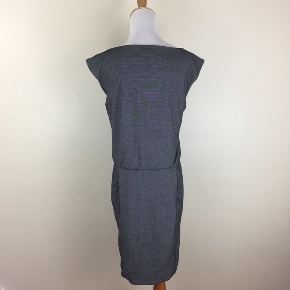 ATHLETA Westwood Micro Stripe Ruched 2ply Dress - Picture 10 of 10